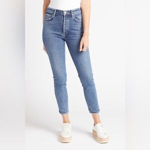 Agolde Toni Mid Rise Slim Straight Leg Jeans 26